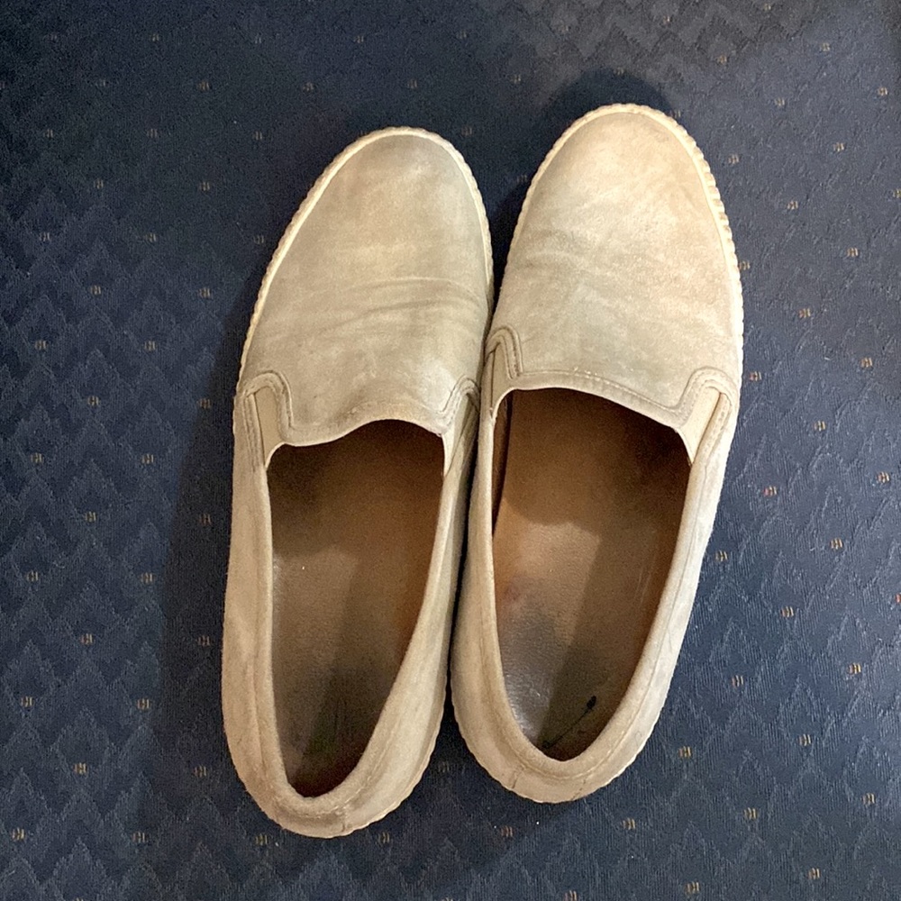 FRYE Suede Slip Ons